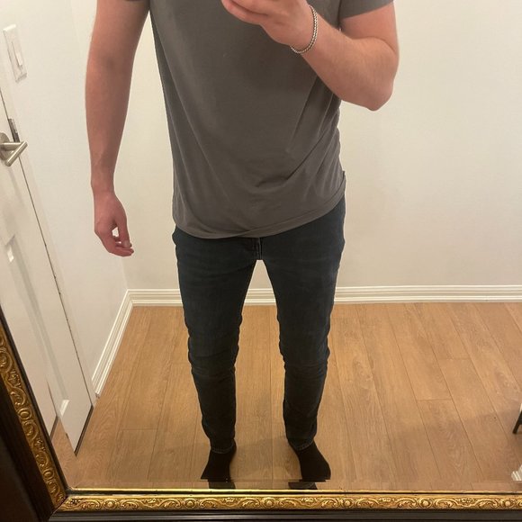 Acne Studios Skinny Fit Jeans North Blue / Black Size 34 - Picture 2 of 5